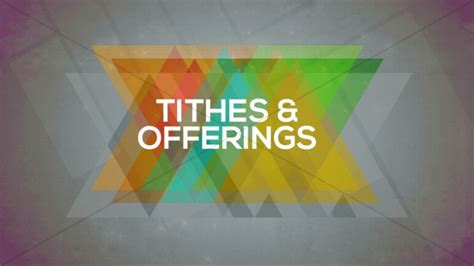 Tithes and Offerings Church Event Slide