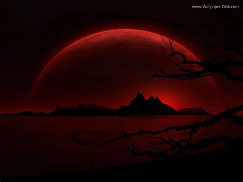 Dark Red Moon Wallpapers on WallpaperDog