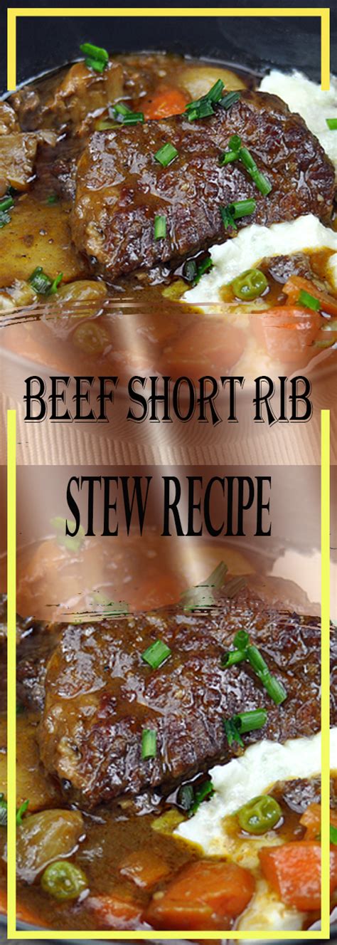 Beef Short Rib Stew Recipe