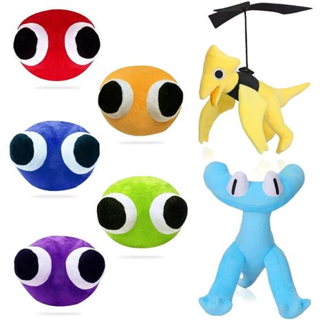 Rainbow Friends Plush Toy Set, Chapter 2, Soft Stuffed Monsters ...