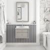 24" Kymani Floating Bathroom Vanity With Sink Gray - Room & Joy : Target
