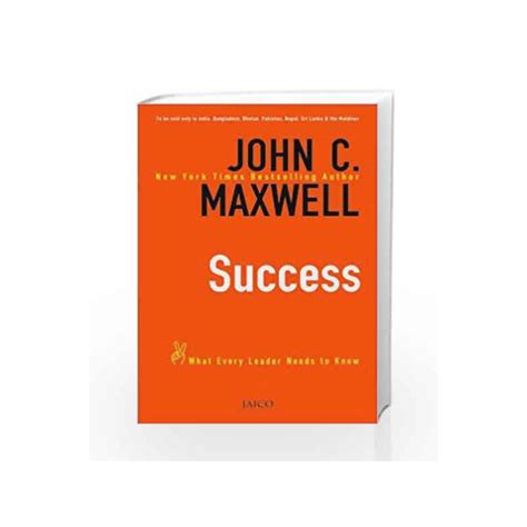 Success by JOHN C. MAXWELL-Buy Online Success Book at Best Price in India:Madrasshoppe.com