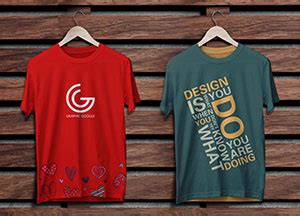 Free Hanging T-Shirt Mockup - Graphic Google - Tasty Graphic Designs ...