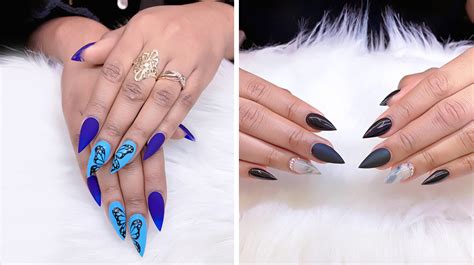 Short Stiletto Nails | 17 Eye-Catching Short Stiletto Nail Designs And Ideas