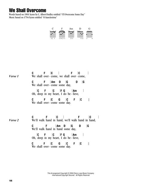 We Shall Overcome | Sheet Music Direct