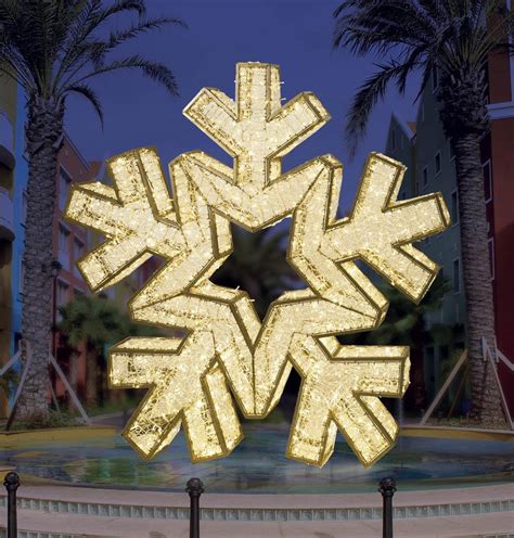 Giant Illuminated Snowflake Props | Commercial Christmas Supply ...