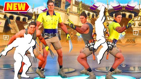 *New* LazarBeam Skin Fortnite doing all Built-In Dances & Emotes ...