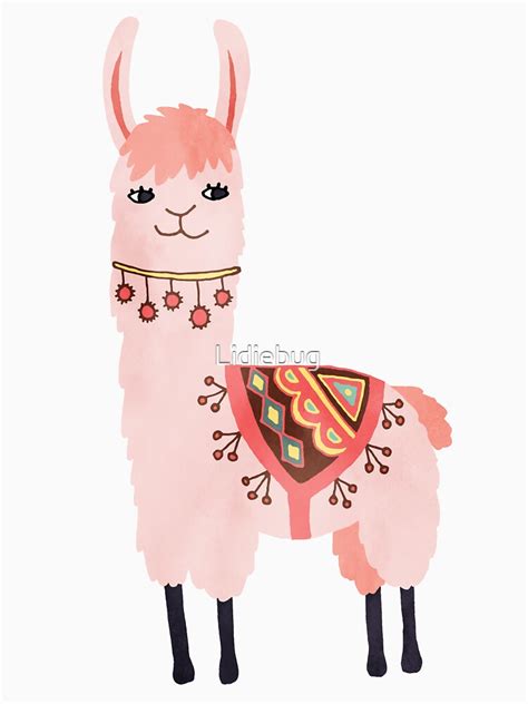 "Cute Llama Sticker" T-shirt by Lidiebug | Redbubble