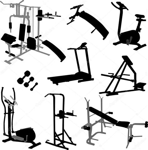 Gym Equipment Cartoon Drawing - nachmacherin80