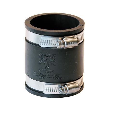 Fernco 2-in x 2.41-in dia Flexible PVC Coupling Fittings at Lowes.com