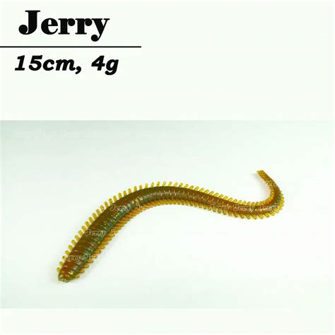 Jerry 15pcs 15cm/6in 4g wacky worm centipede creature stick bait soft lure artifical pesca ...