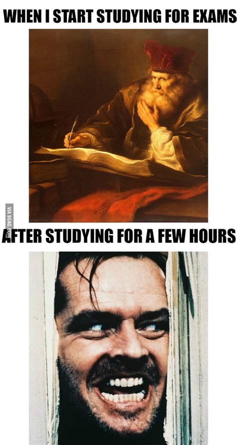 Studying during exam period - 9GAG