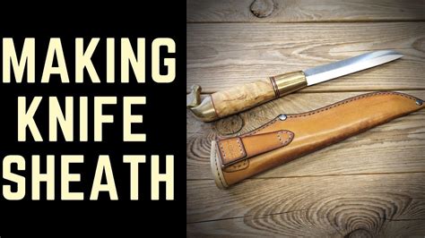 Knife sheath tutorial + pattern PDF + 4 sizes. - YouTube