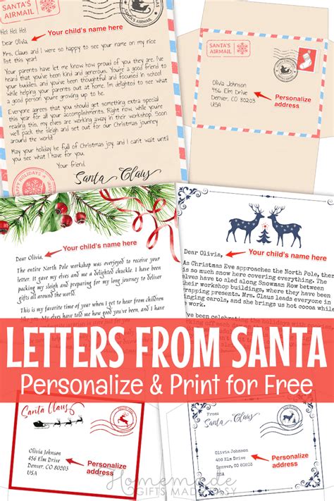 Best Free Printable Letter From Santa Templates