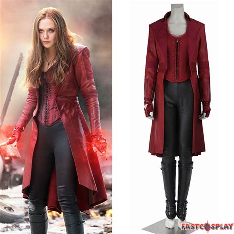 Civil War Scarlet Witch Wanda Maximoff Cosplay Costume