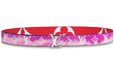 Louis Vuitton LV Iconic Reversible Belt 30MM Red in Canvas with Silver-tone - US