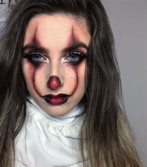 Einfache und kreative Halloween-Make-up-Ideen für Frauen - Pennywise | Halloween makeup looks ...