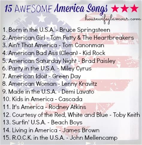 15 Awesome America Songs