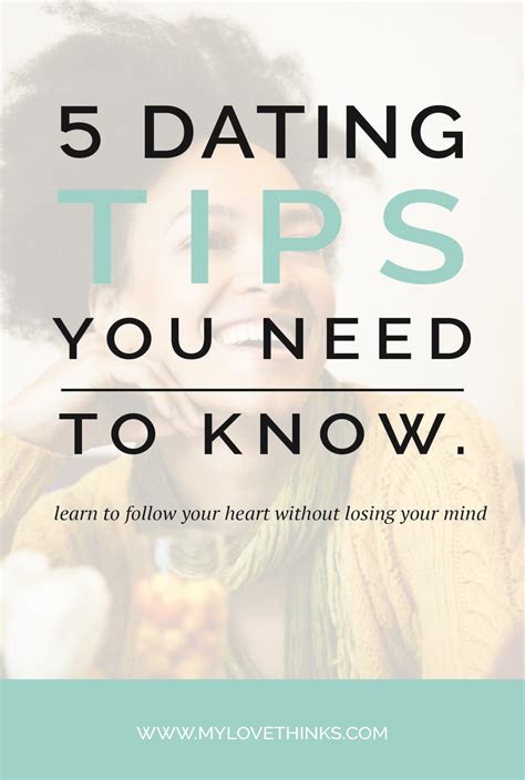 5 Dating Tips You Need to Know - My Love Thinks