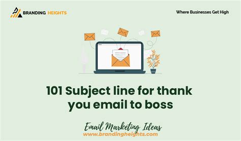 101 Subject line for thank you email to boss - Branding Heights