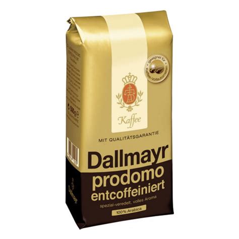 Dallmayr Prodomo ganze Bohnen Entcoffeiniert/ decaffeinated coffee ...