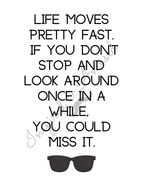 Life Moves Pretty Fast Quote Wallpaper - ShortQuotes.cc