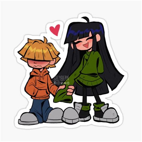 "KND Numbuh 3 x Numbuh 4" Sticker for Sale by GelyBean | Redbubble