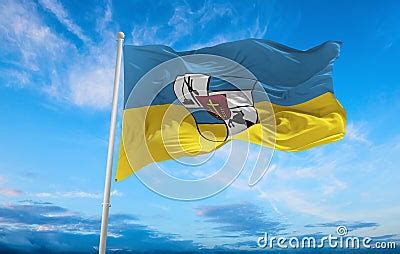 Flag Of Historic Peoples Bessarabia Germans At Cloudy Sky Background ...