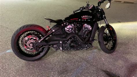 Scout Bobber Custom Exhaust