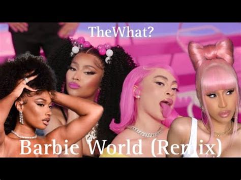 Barbie World (Remix)|Remix/MV|Nicki Minaj, Ice Spice, Aqua, Megan Thee Stallion, & Cardi B - YouTube