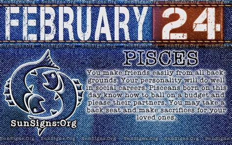 February 24 Zodiac Horoscope Birthday Personality - SunSigns.Org