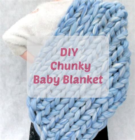 Baby Blanket Tutorial FAST, EASY and Super Chunky | Baby blanket tutorial, Chunky knitting ...