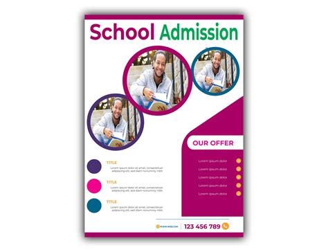 School admission flyer design 2024