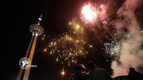 Fireworks shot off around Tehran's Milad | Fireworks, Shoot off, Tehran