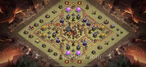 Best Anti 3 Stars War Base TH10 with Link, Hybrid 2023 - Town Hall Level 10 CWL Base Copy - (#122)