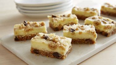 Chocolate Chip Cheesecake Bars recipe from Betty Crocker