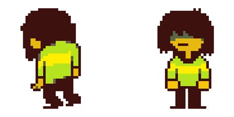 Undertale Chara with a Knife Pixel Animated Cursor - Sweezy