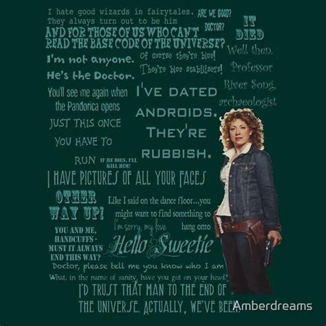 "River Song Quotes" T-Shirts & Hoodies by Amberdreams | Redbubble