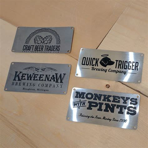 Custom Engraved Stainless Name Plate – Electric Brewing Supply