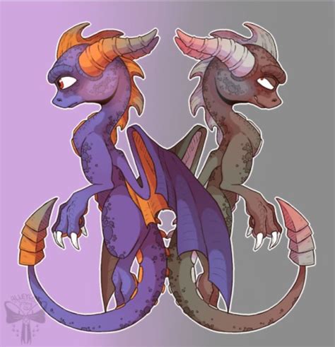 Spyro and Dark Spyro | Disegni di animali carini, Disegnare animali, Animali carini