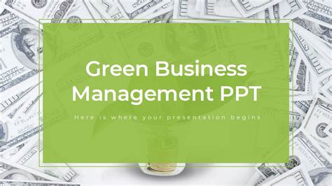 Simple Style Green Business Management General Ppt Template Google ...