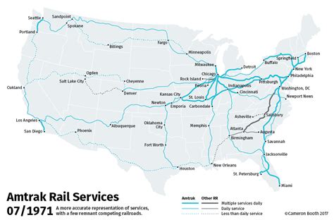 Transit Maps: Project: Amtrak Timeline Map, 1971-2017