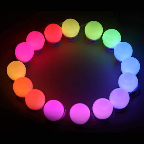 LED RGB Colorful Vanity Mirror Lights – Yolandie's Lash Extensions ...