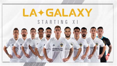 Starting XI presented by Modelo: LA Galaxy vs. LAFC | July 18, 2020 ...