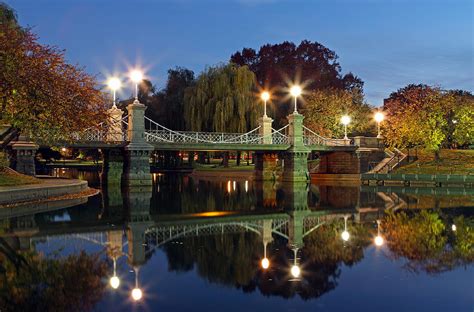 Lagoon Bridge In The Boston Public Garden Photograph by Juergen Roth