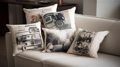 Couch Group Of Vintage Photo Pillows On A Backgrounds | PSD Free Download - Pikbest