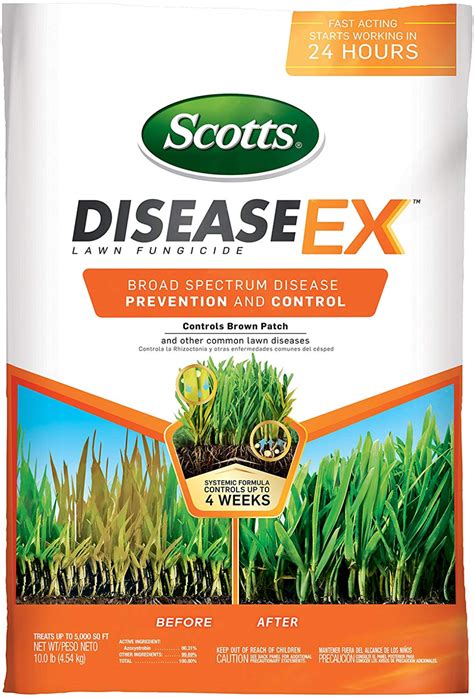 Scotts DiseaseEx Lawn Fungicide, Treats Up to 5,000 sq. ft., 10 lbs ...