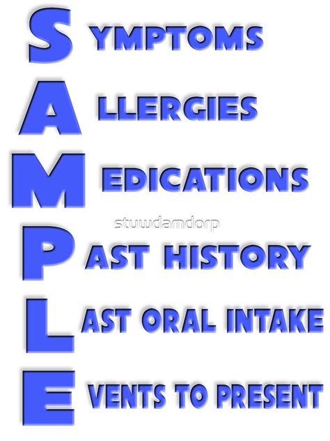 "Sample - Mnemonic acronym for medical assessment." Photographic Print for Sale by stuwdamdorp ...