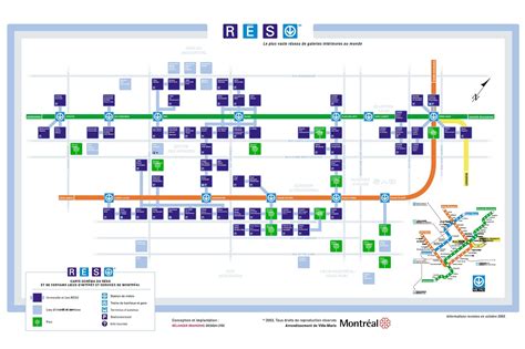 Montreal's RESO Network Map (Underground City Map) - The Montreal Visitors Guide