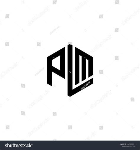 Plm Letter Logo Design Polygon Monogram Stock Vector (Royalty Free ...